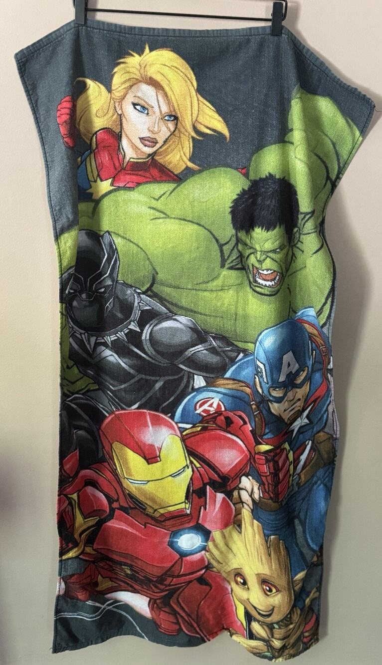 Avengers Group Beach Towel Marvel Characters